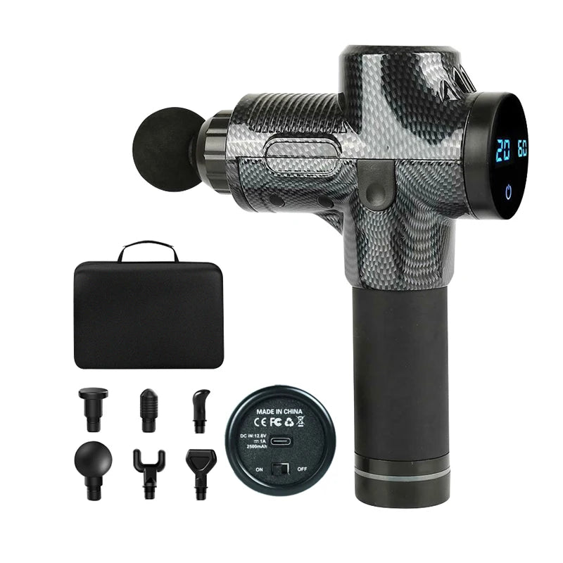 LCD Massage Gun - Smart Display Deep Tissue Massager