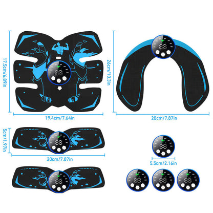 Mastrek EMS Abdominal Trainer - Electric Muscle Stimulation Belt for Abs