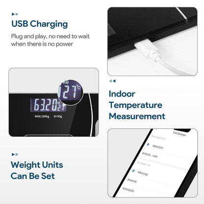 Mastrek Smart Body Fat Scale - Digital Bathroom Scale with App Connectivity