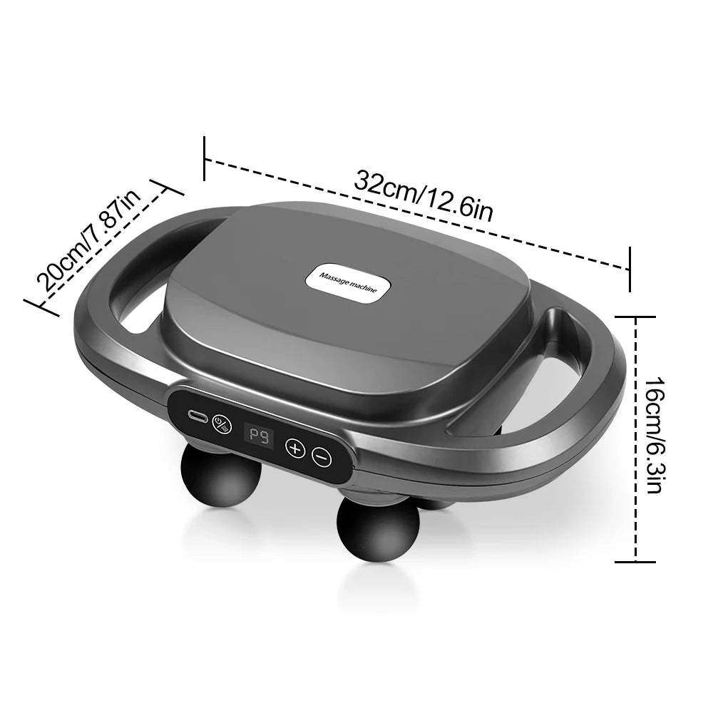 Mastrek Massage Gun - 6 Interchangeable Heads for Deep Tissue Massage