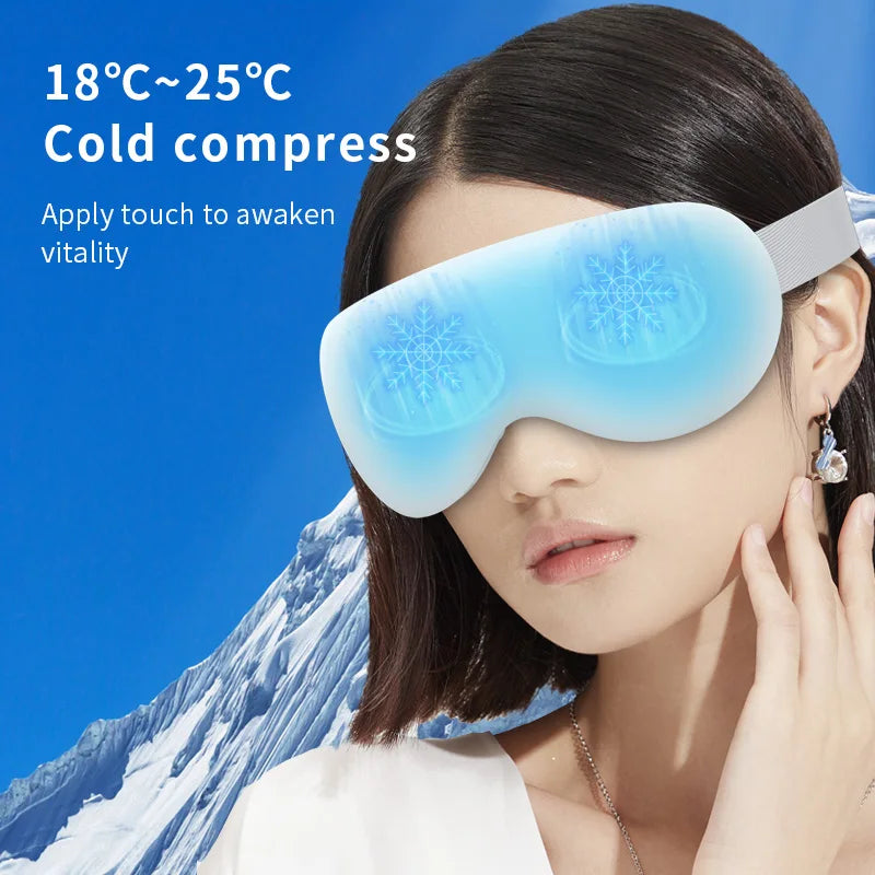 Vibration Heated Eye Massager Mask – Bluetooth Therapy UK