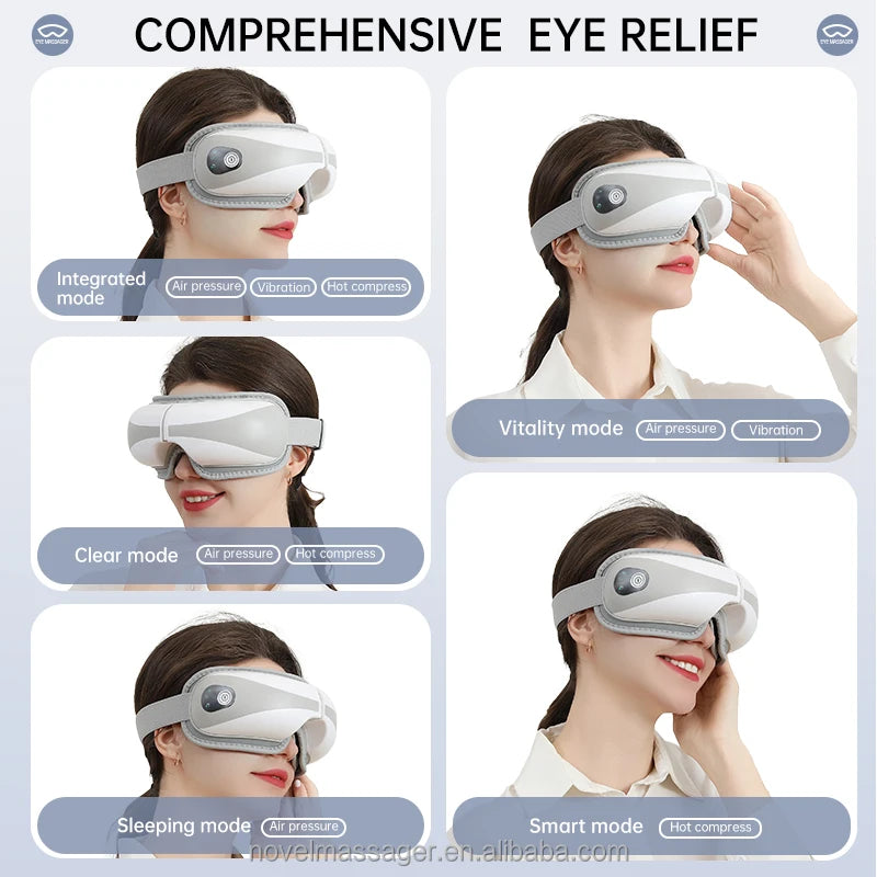 Premium Bluetooth Eye Massager Mask – Heated Eye Therapy UK