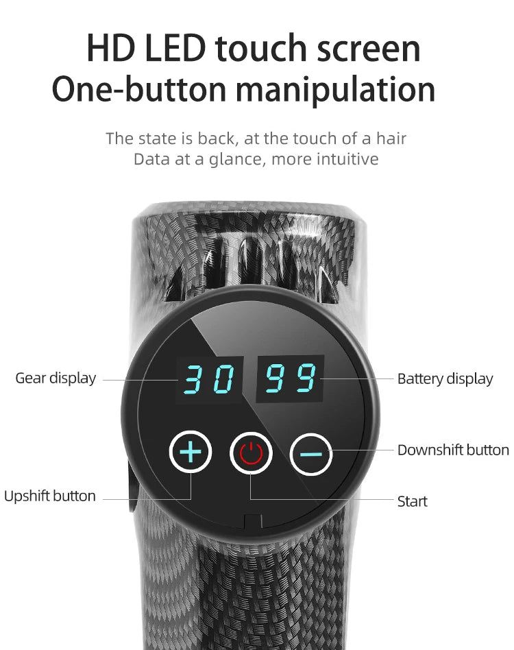 LCD Massage Gun - Smart Display Deep Tissue Massager