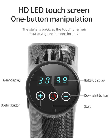 LCD Massage Gun - Smart Display Deep Tissue Massager
