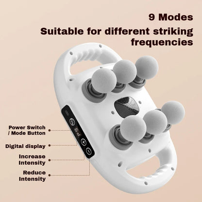 Deep Tissue Massage Gun - 6 Heads for Muscle Recovery