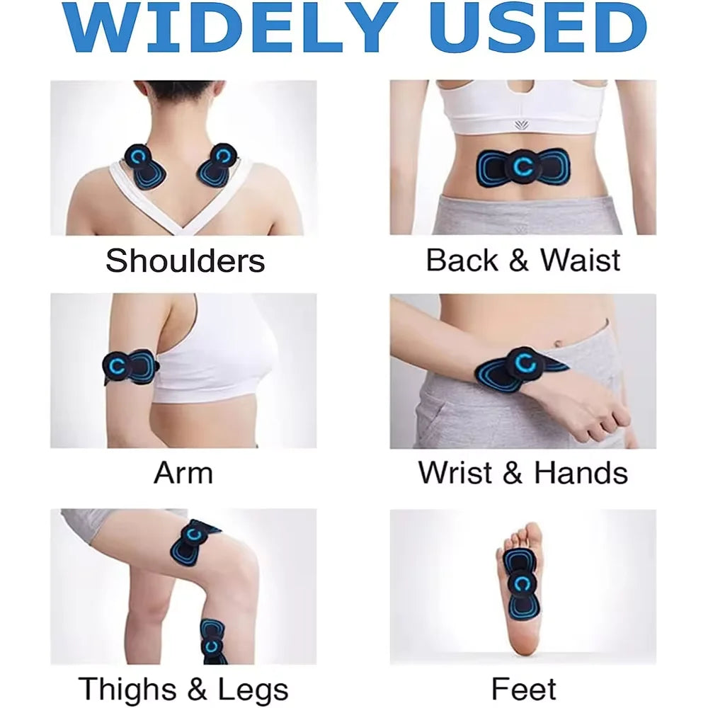 Mastrek EMS Body Massager Patches - Mini Heating Pads with Muscle Stimulation