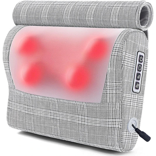 Mastrek Cordless Neck Massager Pillow - Red Light for Back & Neck