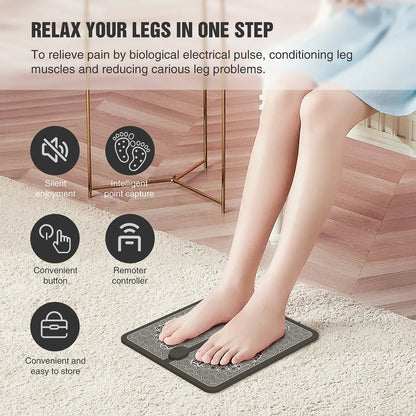 Mastrek EMS Foot Massager Mat - Electric Muscle Stimulation for Feet & Circulation