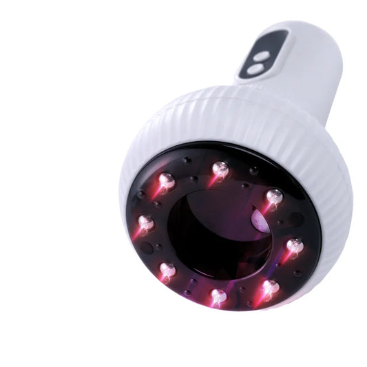 Infrared body massager with negative pressure cupping for cellulite reduction