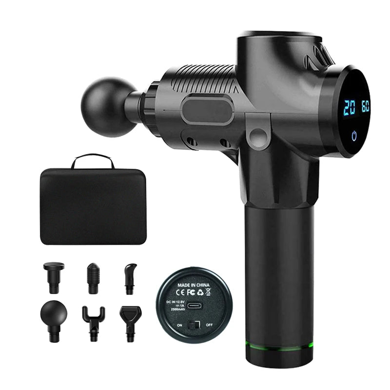 LCD Massage Gun - Smart Display Deep Tissue Massager