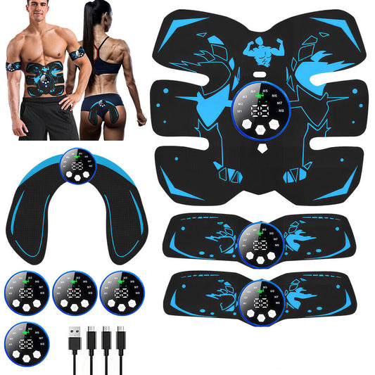 Mastrek EMS Massager Abdominal Muscle Toning Trainer ABS Stimulator AB Hip Arm Toner Fitness Belt