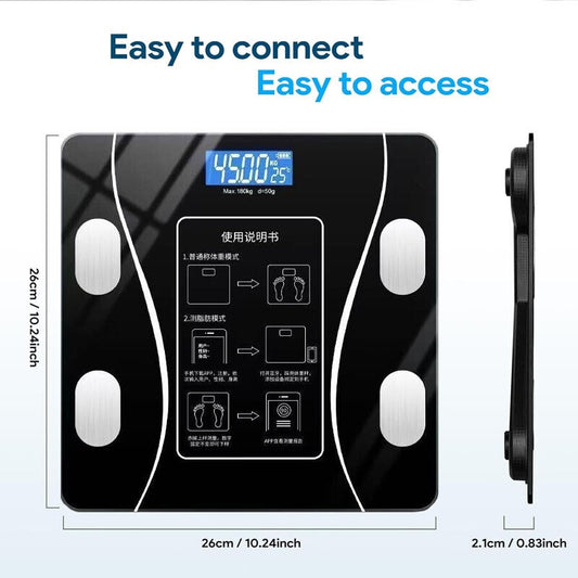 Mastrek Smart Body Fat Scale - Digital Bathroom Scale with App Connectivity