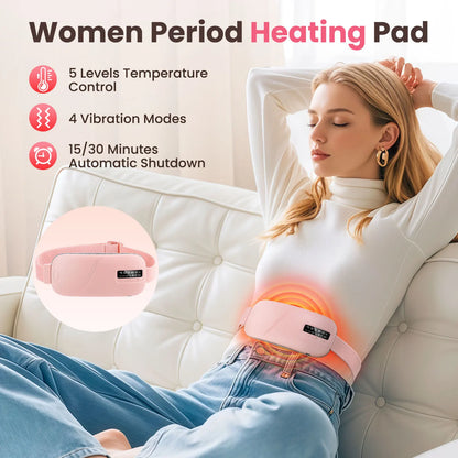 Mastrek Heated Massage Belt - Vibration & Heat for Waist & Abdomen