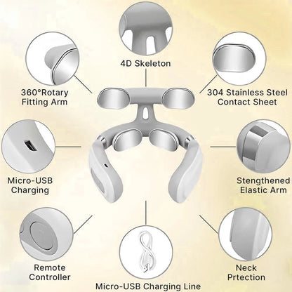 Mastrek Electric Cervical Neck Massager - Pulse Massage for Neck & Shoulders