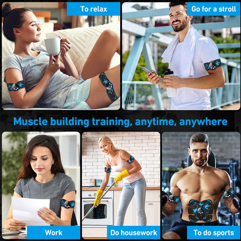 Mastrek EMS Abdominal Trainer - Electric Muscle Stimulation Belt for Abs