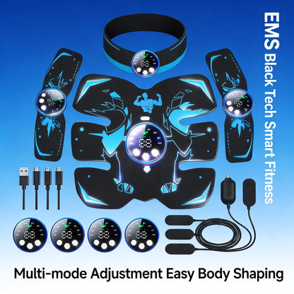 Mastrek EMS Abdominal Trainer - Electric Muscle Stimulation Belt for Abs