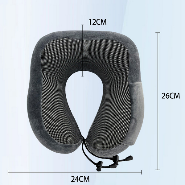 Mastrek Memory Foam Travel Pillow - Neck Support Cushion for Travel