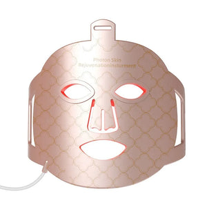 LED face mask with photon light therapy for anti-aging and acne treatment