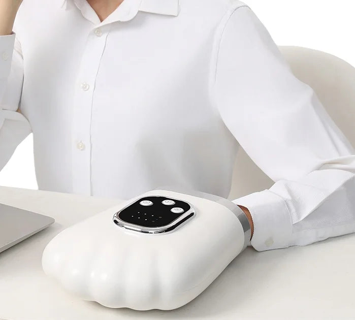 USB rechargeable hand massager with portable air compression for arthritis relief